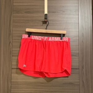 Under Armour Women's Bright Red Athletic Shorts